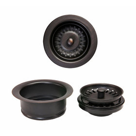 Premier Copper Products DC-1ORB Drain Combination Package for Double Bowl Kitchen Sinks, Oil Rubbed Bronze