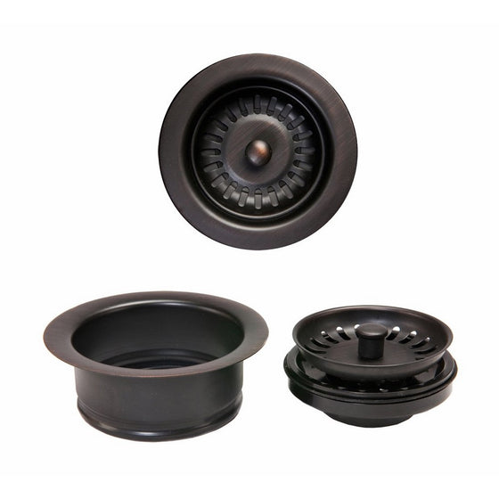 Premier Copper Products DC-1ORB Drain Combination Package for Double Bowl Kitchen Sinks, Oil Rubbed Bronze