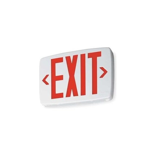 Exit Sign w/ Battery Back Up, 0.71W, Red