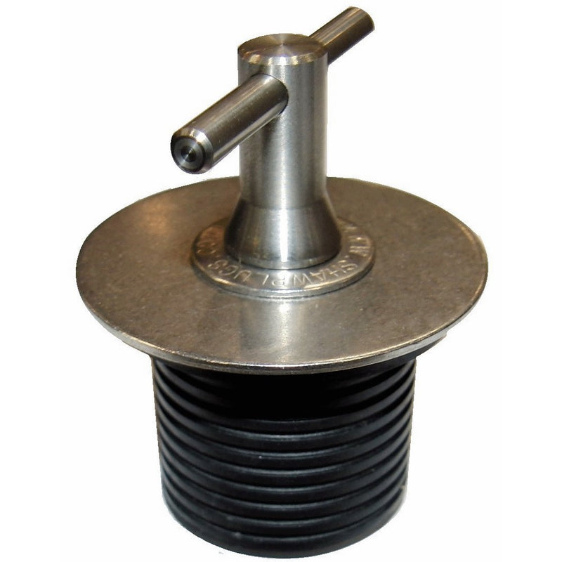Turn-Tite Expandable Neoprene Rubber Plug with Stainless Steel Handle and Stainless Steel Hardware, 1-3/4" x 1-5/16"