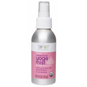Aura Cacia Organic Body, Mat and Room Yoga Mist, Awakening Grapefruit and Lavandin, 4 Fluid Ounce