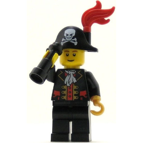LEGO Pirates Minifig Captain Bicorne Hat with Skull and Plume