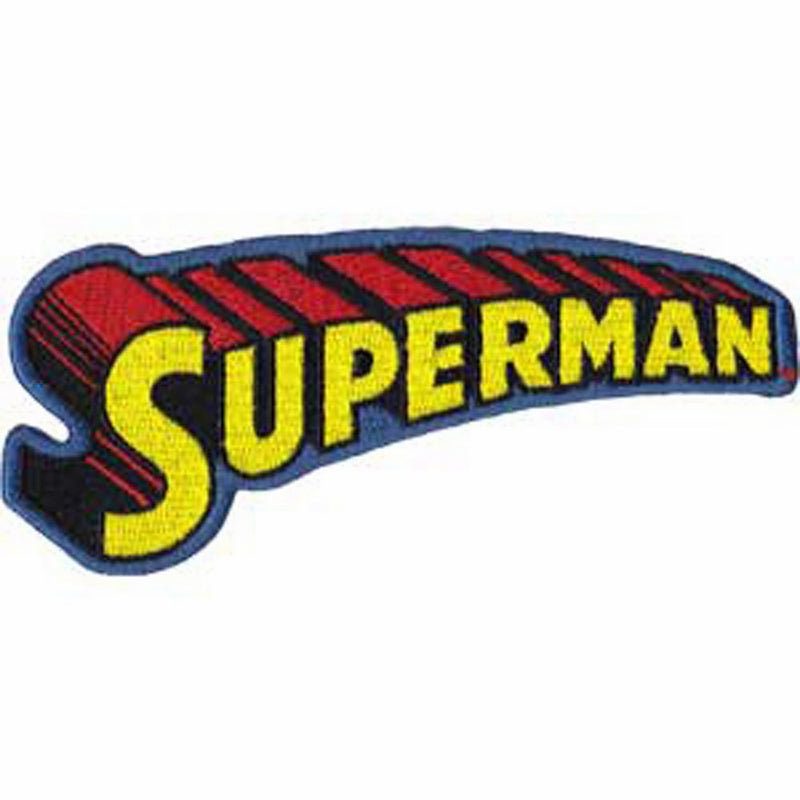 Application Superman Text Logo Patch