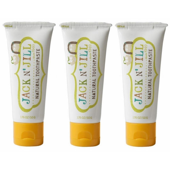 Jack N' Jill Natural Toothpaste Organic 50g, Set of 3 - Banana