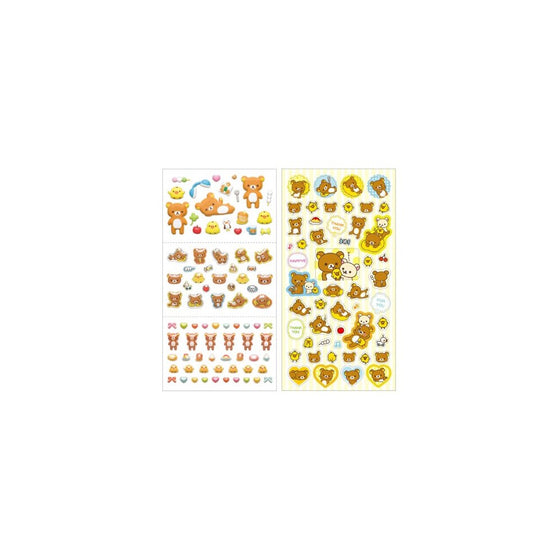 San-x Rilakkuma 4 Kinds Happy Stickers Yellow