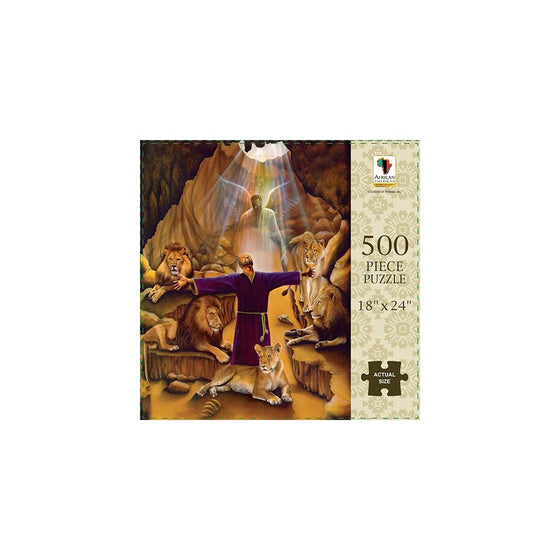 African American Expressions: Daniel (in the lions' den) 500pc Jigsaw Puzzle