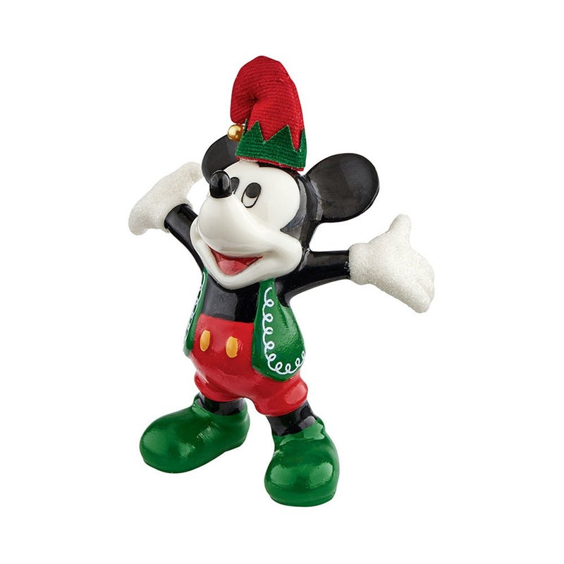 Department 56 Disney Classic Brands Santa's Helper Mickey Figurine, 3.43"