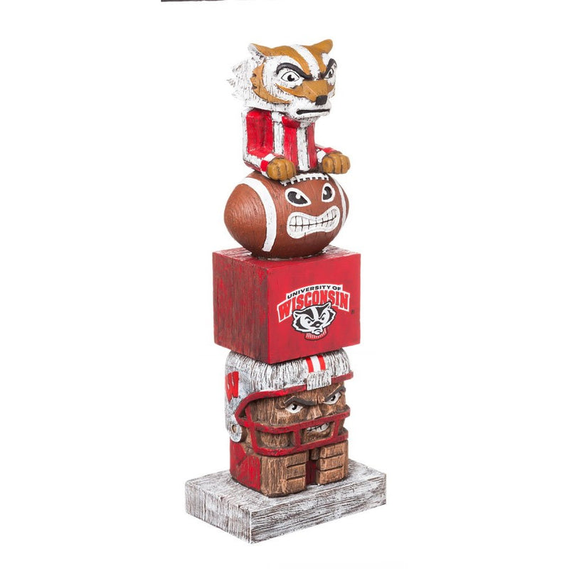 Evergreen NCAA Wisconsin Badgers Tiki Totem