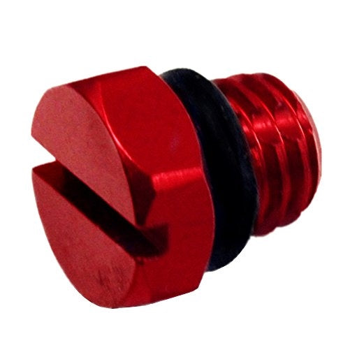 iFJF Billet Aluminum Air Bleeder Screw Replacement for GM 2001-2017 Duramax Diesel Fuel Filter(Red)