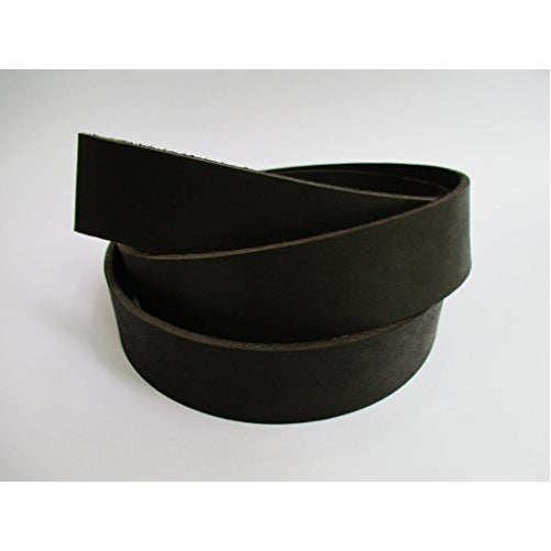 8 oz 55-59". Black Genuine Natural Leather Belt Blank Strip Strap Band. (1 1/2" (38mm.))