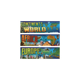 Carson Dellosa Mark Twain Continents of the World Bulletin Board Set (410034)