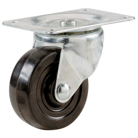 Shepherd Hardware 9477 2-Inch Soft Rubber Swivel Plate Caster, 90-lb Load Capacity
