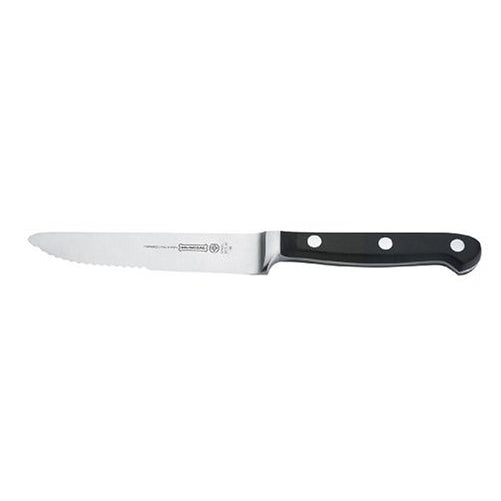 Mundial 5100 Series 5-Inch Steak Knife with Serrated Edge, Black