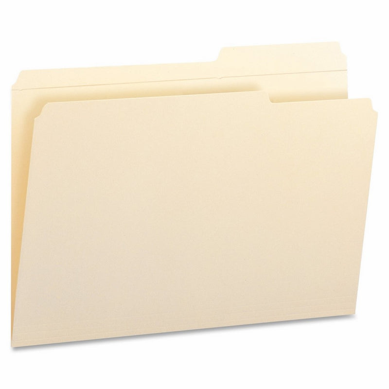 Smead File Folder, Reinforced 2/5-Cut Tab Right Position, Legal Size, Manila, 100 Per Box (15386)
