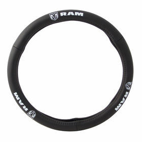 Pilot Automotive SW-131 Genuine Leather Steering Wheel Cover with Dodge Logo