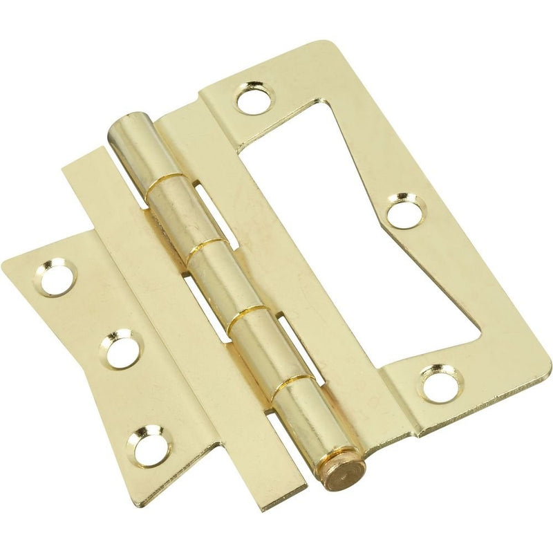 Stanley Hardware S460-816 CD815 Non-Mortise Hinge in Bright Brass, 2 pack