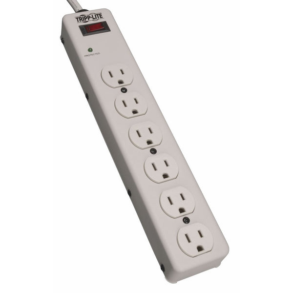 Tripp Lite 6 Outlet Surge Protector Power Strip, 6ft Cord, Metal, & $5,000 INSURANCE (TLM606)