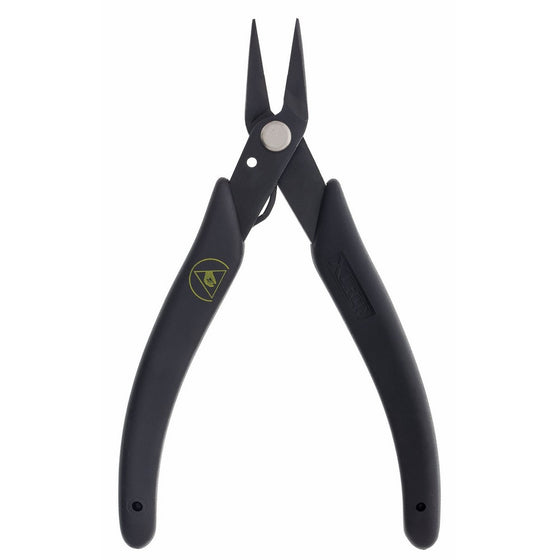 Xuron 485SAS Long Nose Plier with Serrated Static Control Grips