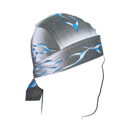 Zanheadgear Z354 Flydanna Bandanna, 100% Cotton, Blue Tank Flame