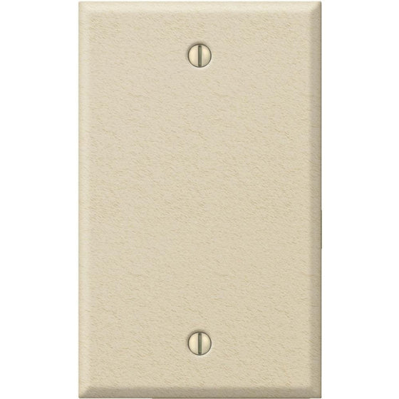 Jackson Deerfield 8IK100 Pro-Plate Single Blank Wall Plate, Ivory Wrinkle Finish