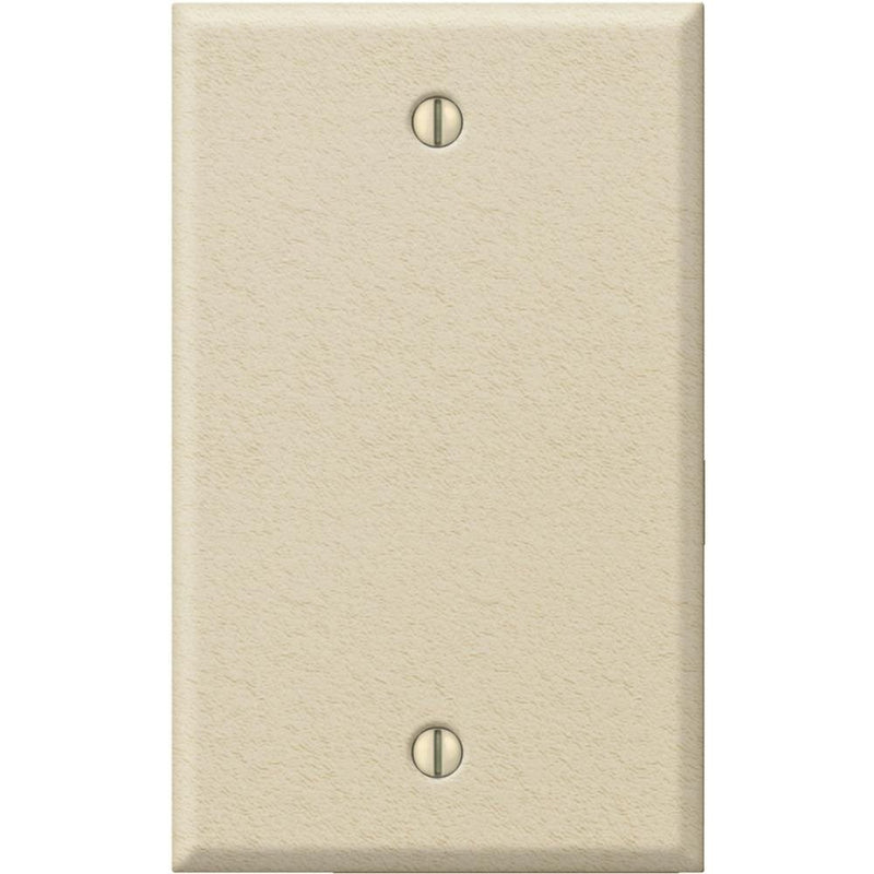 Jackson Deerfield 8IK100 Pro-Plate Single Blank Wall Plate, Ivory Wrinkle Finish