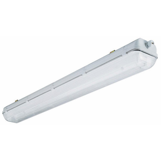 Lithonia Lighting XWL232 MV 4-Feet 32W T8 Wet Location Industrial Enclosed and Gasketed Fluorescent Fixture, Grey