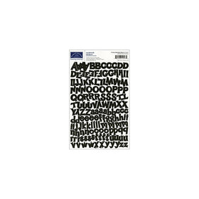 Karen Foster Design Scrapbook Funky Alphabet Stickers, Black