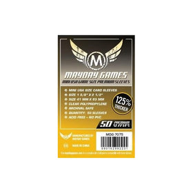 MAYDAY GAMES Mini USA Game Size Premium Sleeves. Size 41mm X 63mm