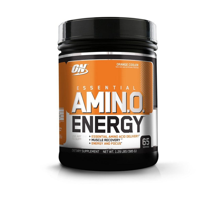 Optimum Nutrition Amino Energy, Orange Cooler, Preworkout and Essential Amino Acids with Green Tea and Green Coffee Extract, 65 Servings