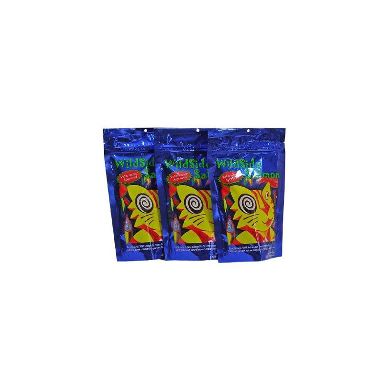 WildSide Salmon - Wild Alaskan Freeze Dried Salmon Treats for Cats, 3 oz. - 3 Pack