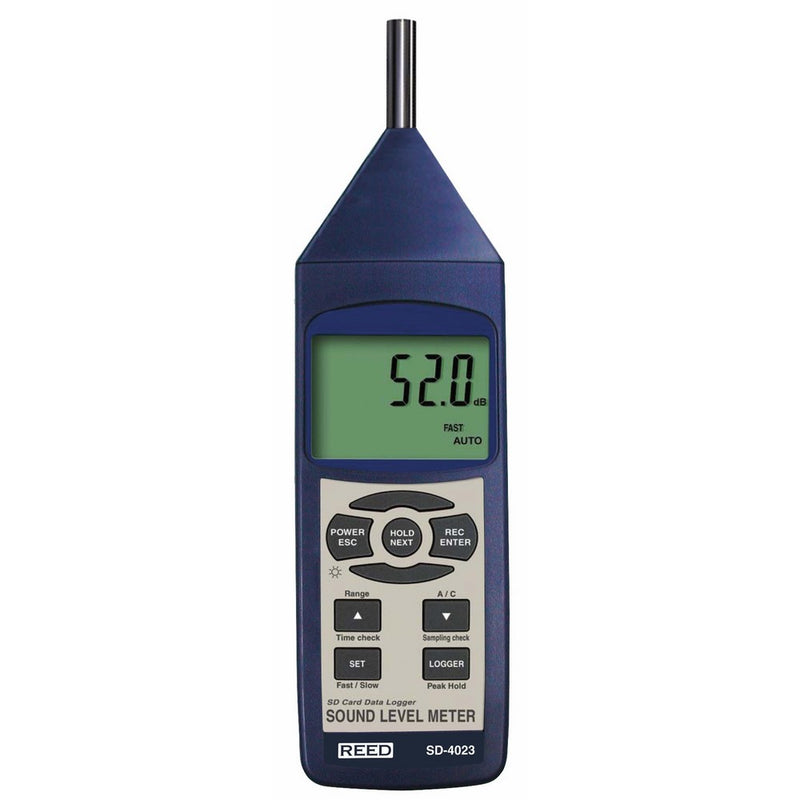 REED Instruments SD-4023 Sound Level Meter, Datalogger, 30 to 130dB