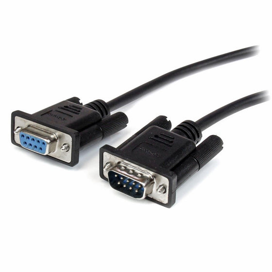 StarTech.com 3m Black Straight Through DB9 RS232 Serial Cable - DB9 RS232 Serial Extension Cable - Male to Female Cable