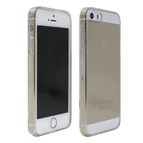 LUVVITT CLEARVIEW Scratch-Resistant Slim Clear Back Case with Bumper / Cover for iPhone 5 / 5S (LIFETIME WARRANTY | Retail Packaging) / iPhone 5 Case - Clear