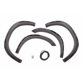 Lund RX202S Elite Series Black Rivet Style Standard Front and Rear Fender Flare - 4 Piece