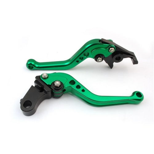 Pair Green Motorcycle Racing CNC Billet Short Brake Clutch Levers For Yamaha YZF R6 1999 2000 2001 2002 2003 2004 (Y-688/F-14)