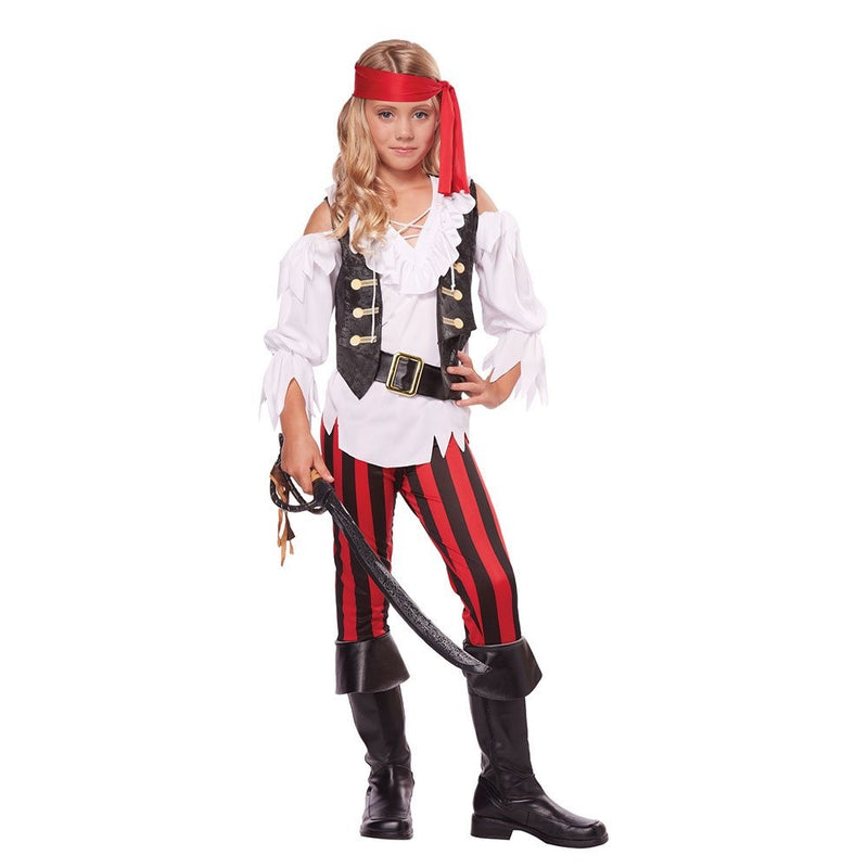 California Costumes Posh Pirate Costume, One Color, 12-14