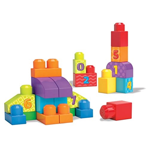 Mega Bloks 1-2-3 Count! Bag - Packaging Colors May Vary