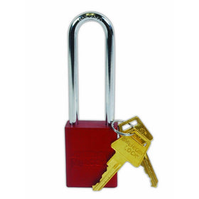 American Lock A1107RED Safety Lock-Out Padlock, Aluminum, Red