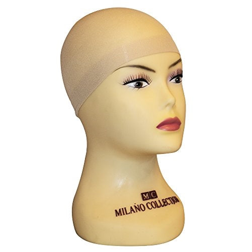 Milano Collection Nylon Fitted Elastic Mesh Snood Wig Cap Set of 9 in Blond