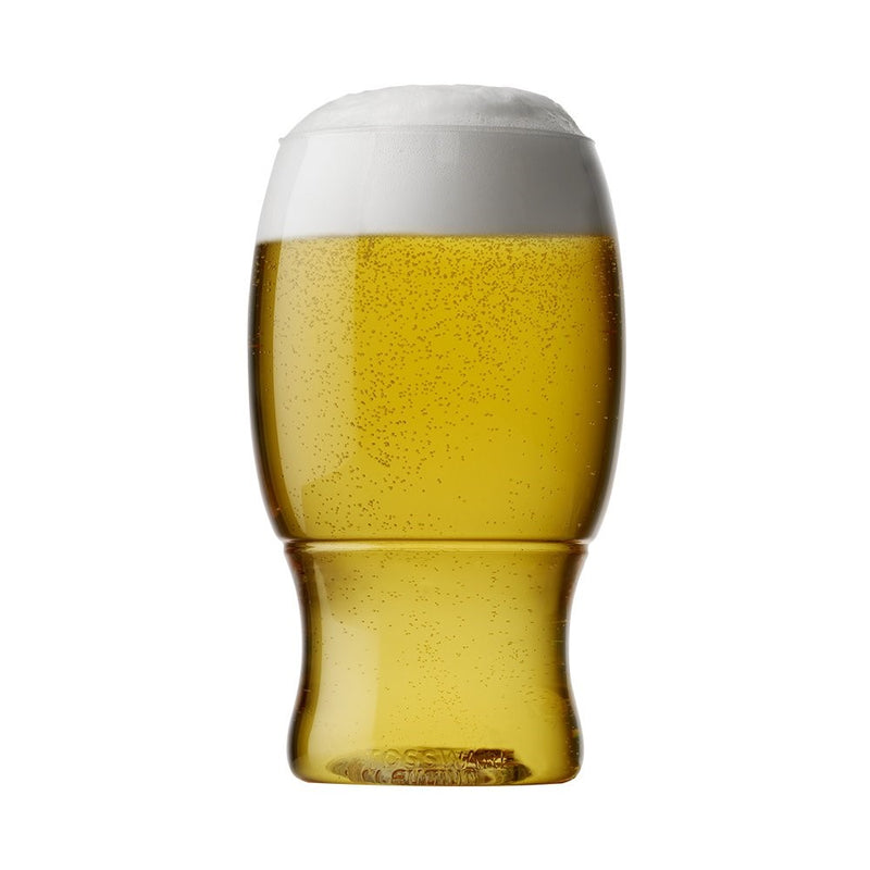 TOSSWARE 18oz Pint - recyclable beer plastic cup - SET OF 12 - stemless, shatterproof and BPA-free beer glasses
