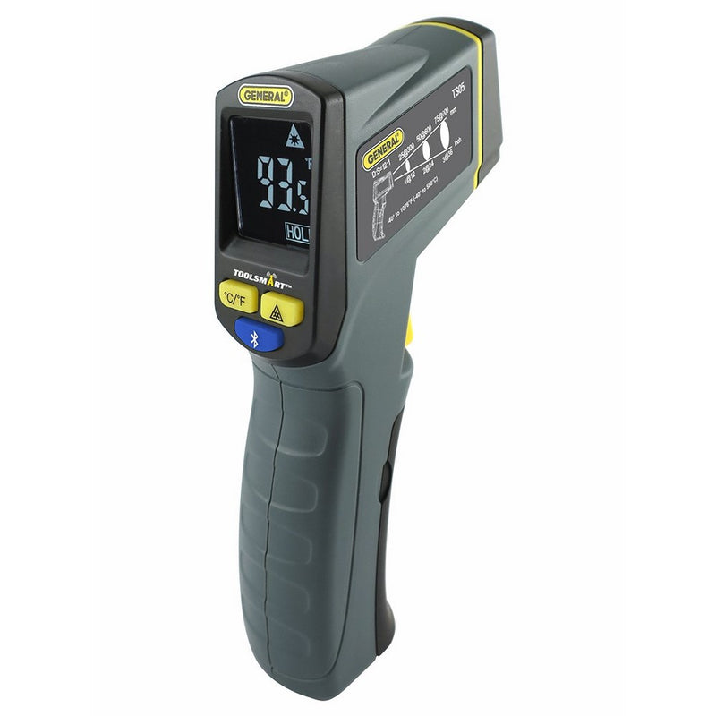 General Tools TS05 ToolSmart BlueTooth Connected Laser Temperature Gun, Thermal Detector, Digital Infrared Thermometer
