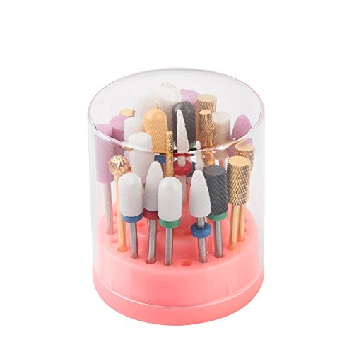 Makartt Nail Drill Bits Holder Stand Displayer Organizer Container 48 Holes Manicure Tools Acrylic