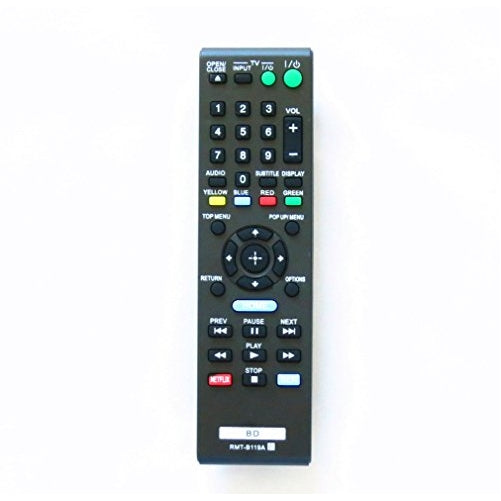 LuckyStar Replacement Remote Control for Sony BD Blue Ray DVD Player RMT-B119A Support For BDp-bx59 BDp-s390 BDp-s590 BDp-bx110 BDp-s1100 BDp-s3100 BDp-bx310 BDp-bx510 BDp-s5100 BDp-bx510 BDp-s5100