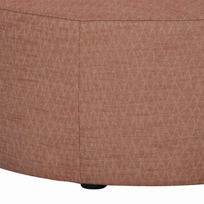 Contemporary Wooden Oversized Ottoman with Diamond Pattern On Top, Red