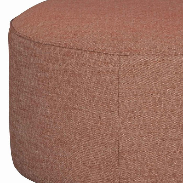 Contemporary Wooden Oversized Ottoman with Diamond Pattern On Top, Red