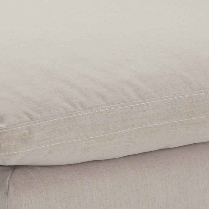 Transitional Style Oversized Ottoman with Loose Pillow Top Seating, Gray
