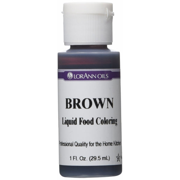 Lorann Oils Liquid Food Color, 1-Ounce, Brown