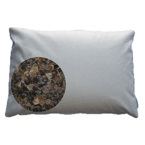 Beans72 Organic Buckwheat Pillow - King Size (20" x 36")