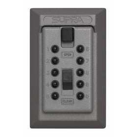 Kidde AccessPoint 001015 KeySafe Original Push Button Combination Permanent Key Lock Box, 5-Key, Titanium Gray