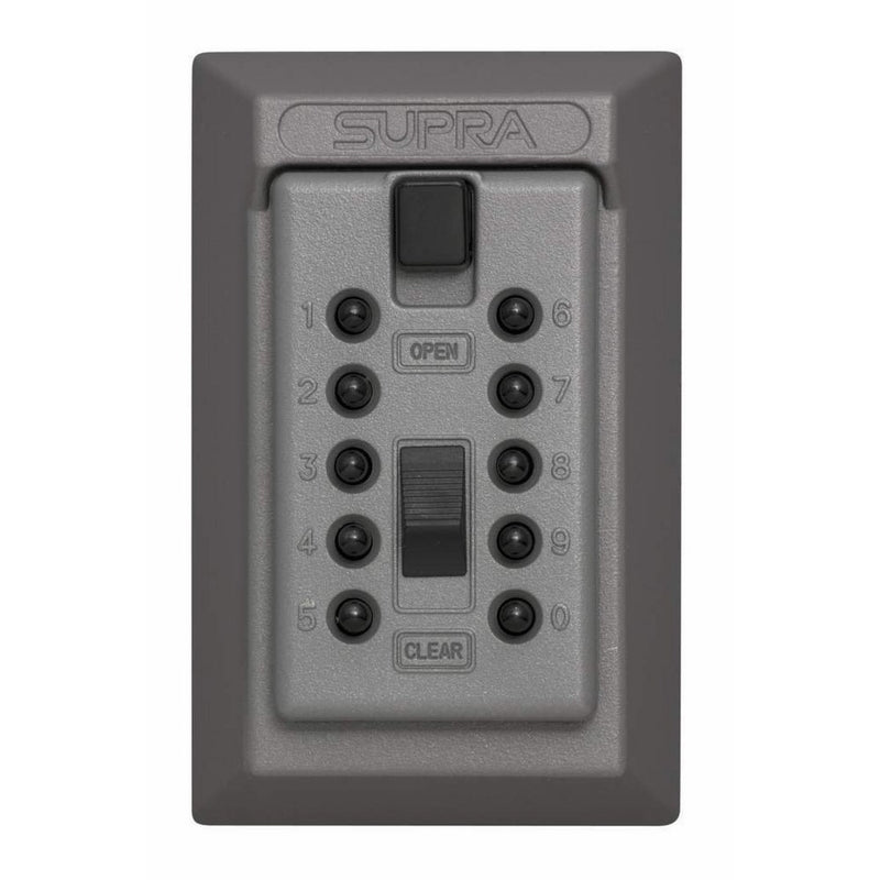 Kidde AccessPoint 001015 KeySafe Original Push Button Combination Permanent Key Lock Box, 5-Key, Titanium Gray